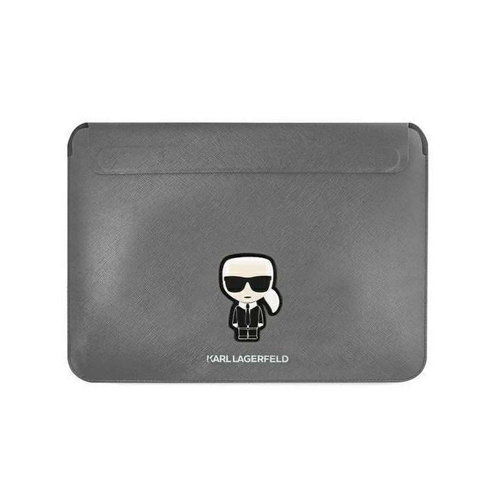 Karl Lagerfeld Rankovė KLCS16PISFG 16 sidabrinė/sidabrinė Saffiano Ikonik Karl