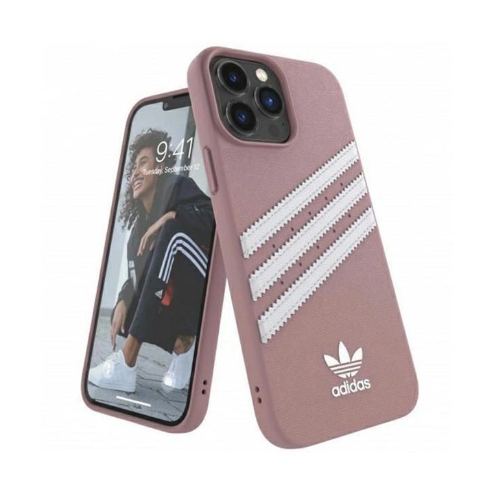 Adidas OR arba liejamas dėklas PU iPhone 13 Pro Max 6,7 różowy/pink 47809