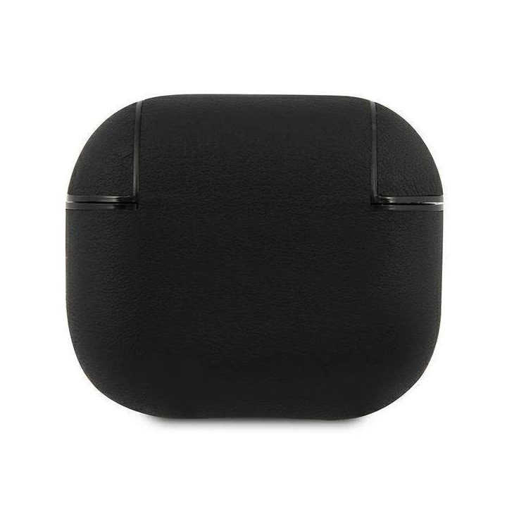 BMW BMA3SSLBK AirPods 3 dangtelis juodas/juodas Geniune Leather Silver Logo