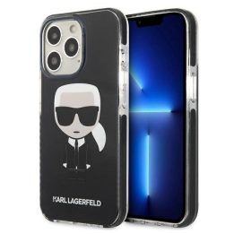 Karl Lagerfeld KLHCP13LTPEIKK iPhone 13 Pro / 13 6,1 deklas Juodos spalvos/juodas Iconik Karl