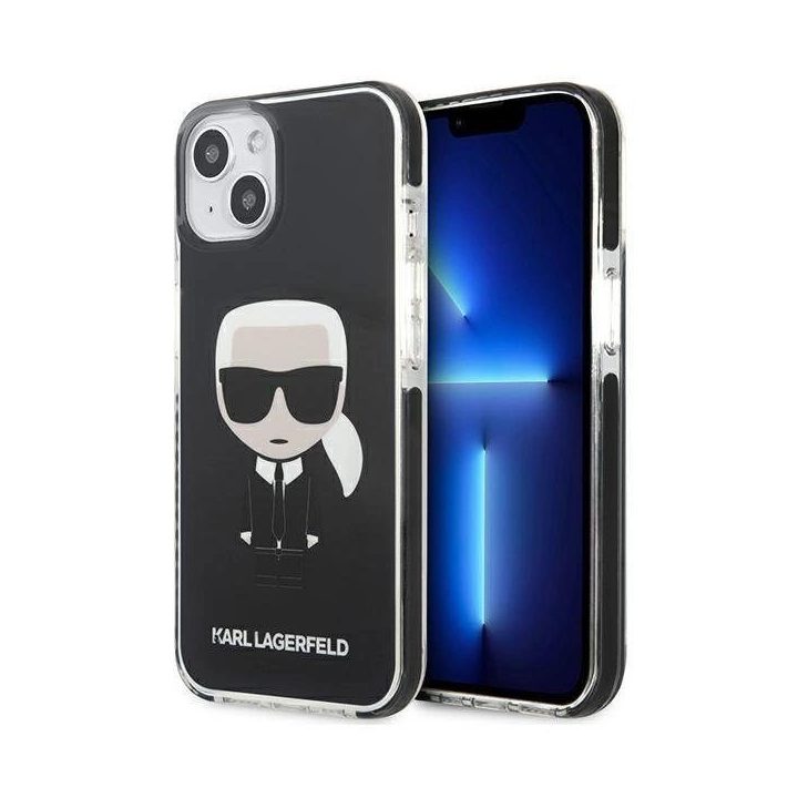 Karl Lagerfeld KLHCP13STPEIKK iPhone 13 mini 5.4 deklas Juodos spalvos/juodas Iconik Karl
