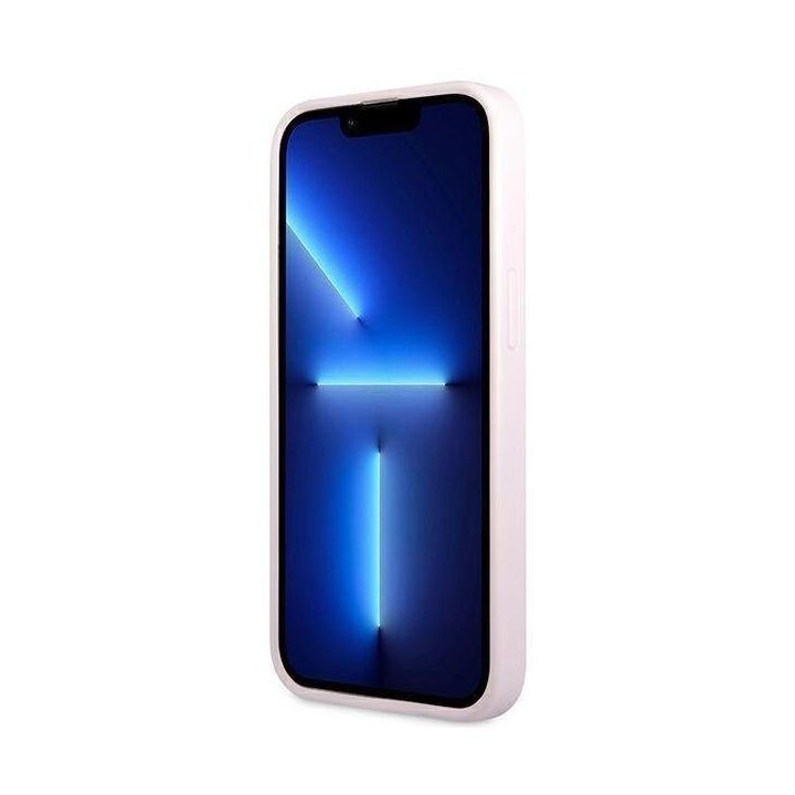 Guess GUHCP13LPSASBPU iPhone 13 Pro / 13 6,1 violetinė/violetinė Saffiano karštas antspaudas ir metalinis logotipas