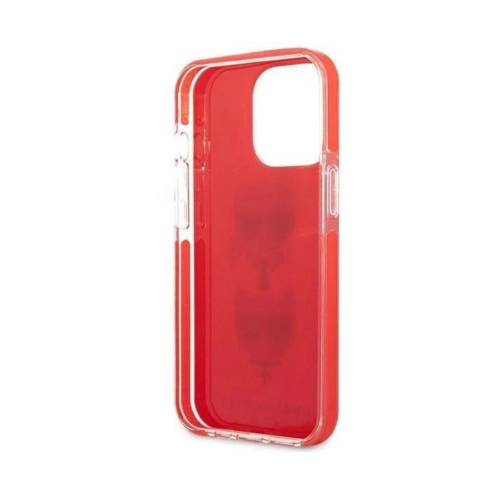 Karl Lagerfeld KLHCP13LTPE2TR iPhone 13 Pro / 13 6.1 deklas raudonas/raudonas Karl&Choupette Head