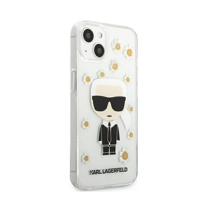Karl Lagerfeld KLHCP13SHFLT iPhone 13 mini 5.4 skaidrus/permatomas Gėlė Ikonik Karl