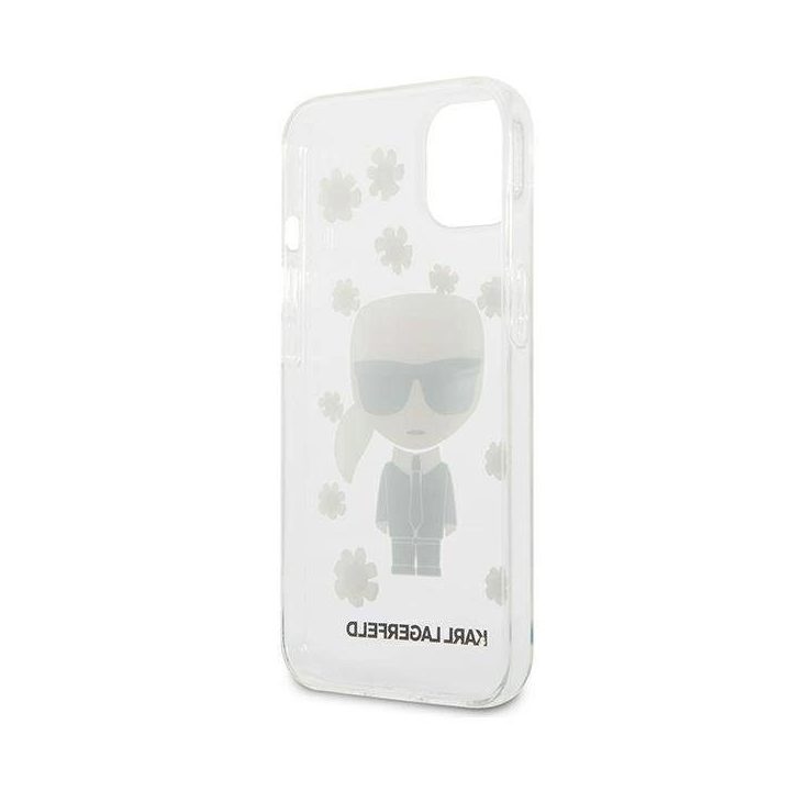 Karl Lagerfeld KLHCP13SHFLT iPhone 13 mini 5.4 skaidrus/permatomas Gėlė Ikonik Karl