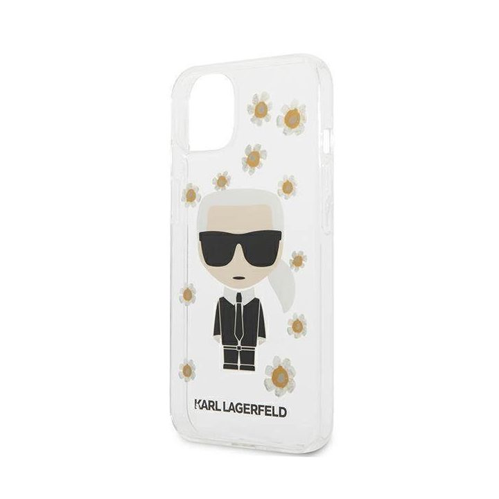 Karl Lagerfeld KLHCP13SHFLT iPhone 13 mini 5.4 skaidrus/permatomas Gėlė Ikonik Karl