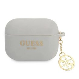 Guess GUAPLSC4EG AirPods Pro dangtelis pilka/pilka Silikoninis žavesys 4G kolekcija