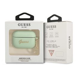 Guess GUAPLSCHSN AirPods Pro dangtelis žalias/žalias Silikoninis žavesys Heart Collection