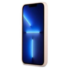 Guess GUHCP13SSLTGP iPhone 13 mini 5,4 rožinės/rožinės spalvos deklas Silikoninis trikampis