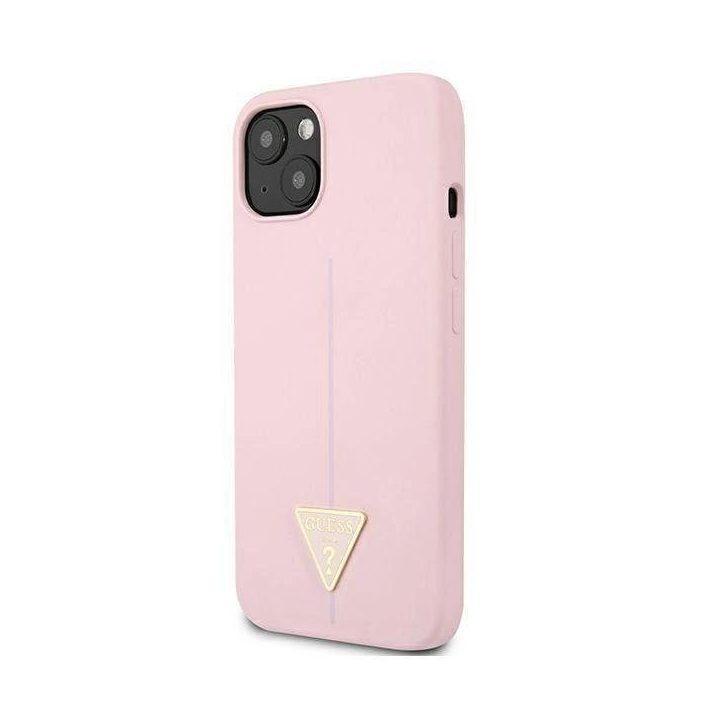 Guess GUHCP13SSLTGU iPhone 13 mini 5,4 violetinės/violetinės spalvos deklas Silikoninis trikampis