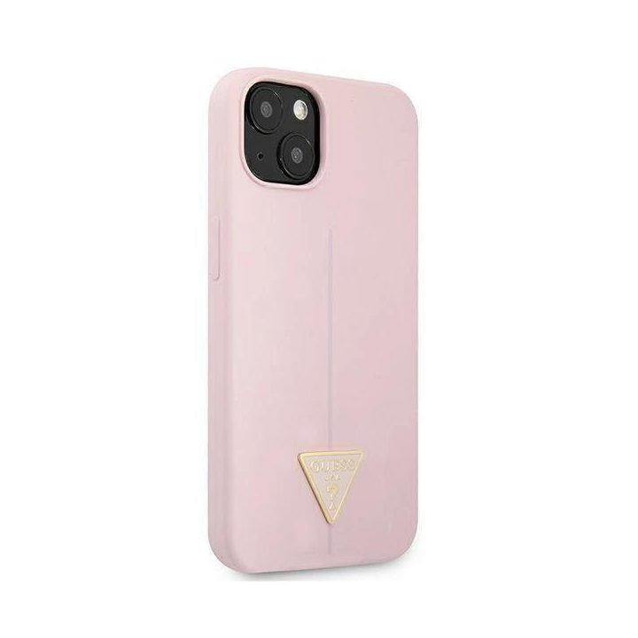 Guess GUHCP13SSLTGU iPhone 13 mini 5,4 violetinės/violetinės spalvos deklas Silikoninis trikampis