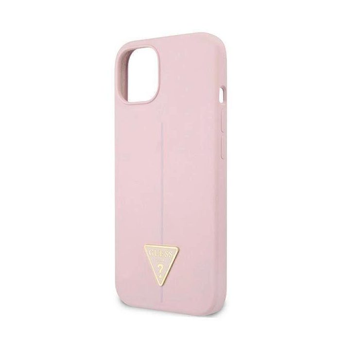 Guess GUHCP13SSLTGU iPhone 13 mini 5,4 violetinės/violetinės spalvos deklas Silikoninis trikampis