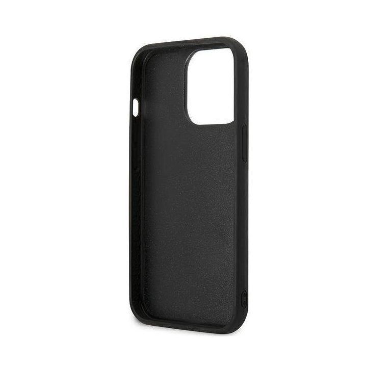 Karl Lagerfeld KLHCP13L3DRKCKK iPhone 13 Pro / 13 6,1 juodas/juodas deklas Karl&Choupette Ikonik 3D