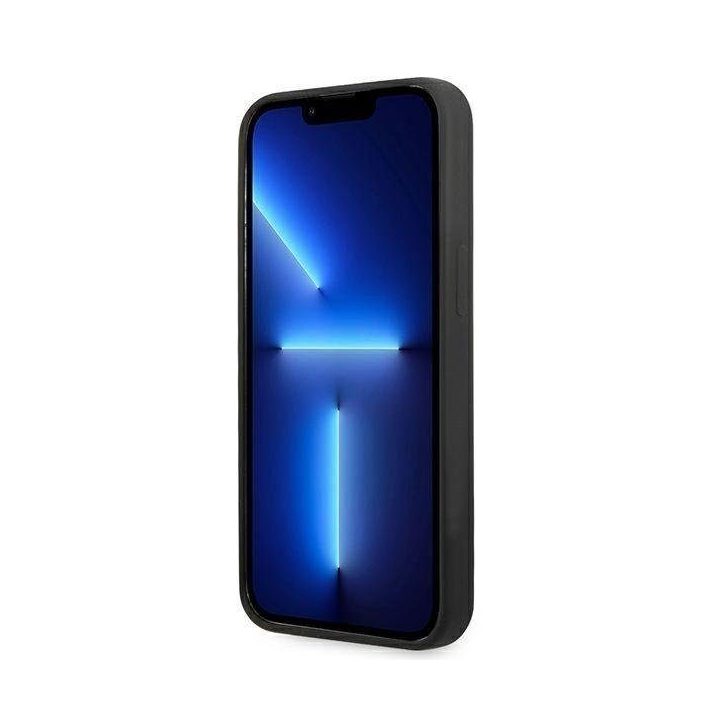 Karl Lagerfeld KLHCP13LSLMP1K iPhone 13 Pro / 13 6,1 deklas Juodos spalvos/juodas Silikoninė plokštelė