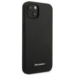 Karl Lagerfeld KLHCP13SSLMP1K iPhone 13 mini 5.4 deklas juodas/juodas Silikoninė plokštelė