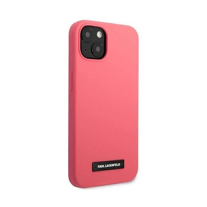 Karl Lagerfeld KLHCP13SSLMP1PI iPhone 13 mini 5.4 deklas fuksija/fuksija Silikoninė plokštelė