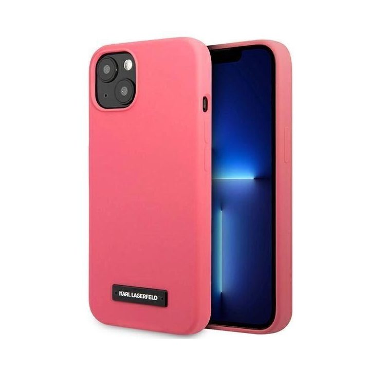 Karl Lagerfeld KLHCP13SSLMP1PI iPhone 13 mini 5.4 deklas fuksija/fuksija Silikoninė plokštelė