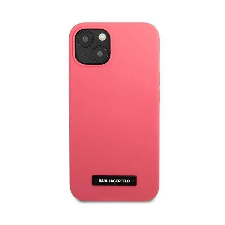 Karl Lagerfeld KLHCP13SSLMP1PI iPhone 13 mini 5.4 deklas fuksija/fuksija Silikoninė plokštelė