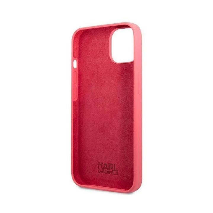 Karl Lagerfeld KLHCP13SSLMP1PI iPhone 13 mini 5.4 deklas fuksija/fuksija Silikoninė plokštelė