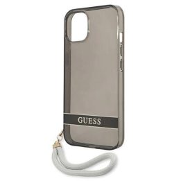 Guess GUHCP13SHTSGSK iPhone 13 mini 5,4 juodas/juodas deklas permatomas Stap