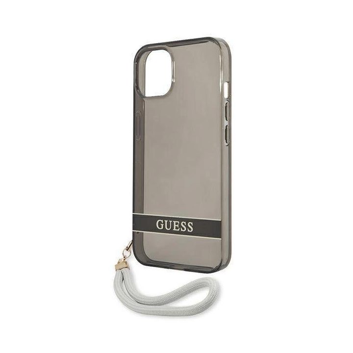 Guess GUHCP13SHTSGSK iPhone 13 mini 5,4 juodas/juodas deklas permatomas Stap