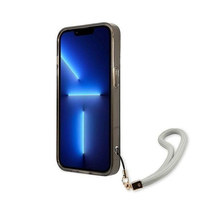 Guess GUHCP13SHTSGSK iPhone 13 mini 5,4 juodas/juodas deklas permatomas Stap