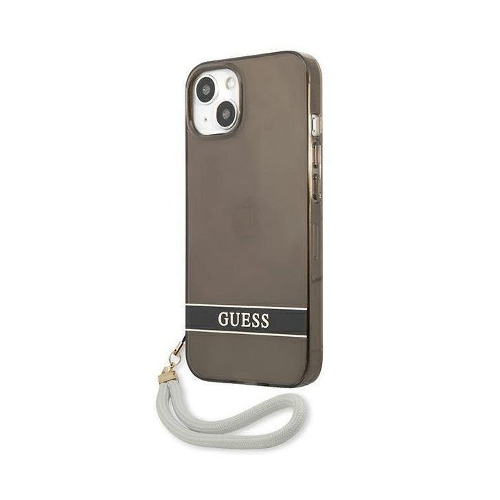 Guess GUHCP13SHTSGSK iPhone 13 mini 5,4 juodas/juodas deklas permatomas Stap