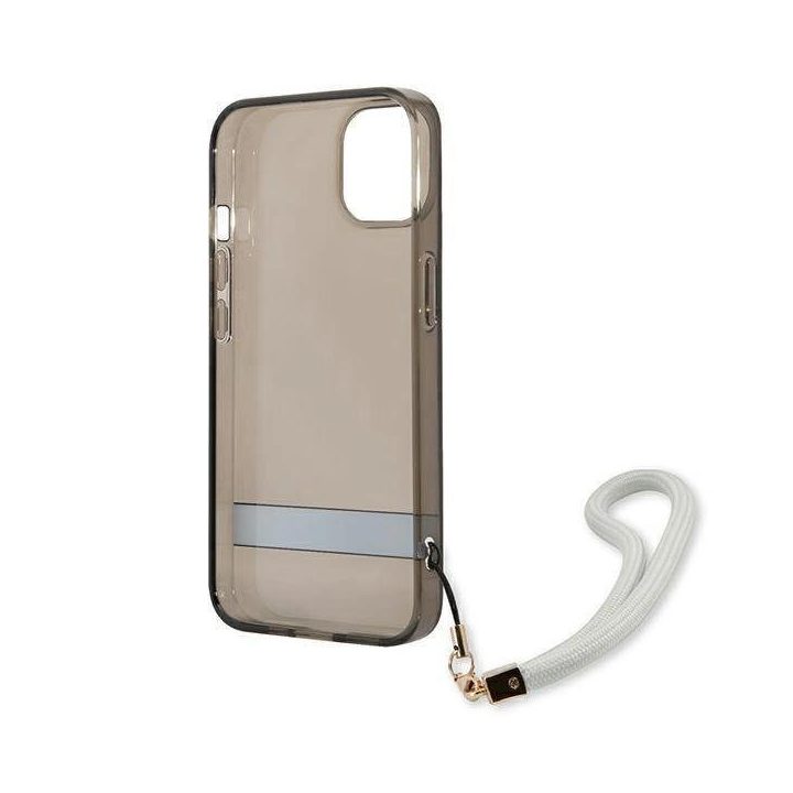 Guess GUHCP13SHTSGSK iPhone 13 mini 5,4 juodas/juodas deklas permatomas Stap