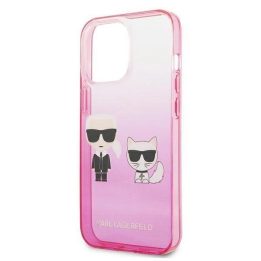 Karl Lagerfeld KLHCP13LTGKCP iPhone 13 Pro / 13 6.1 deklas różowy/pink Gradient Ikonik Karl & Choupette