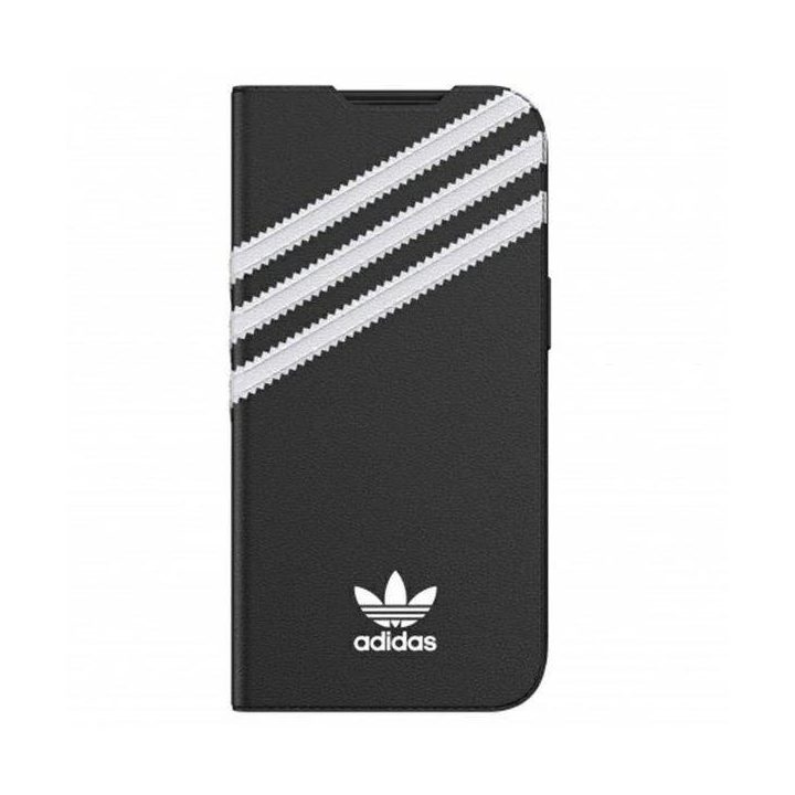 Adidas OR Booklet dėklas PU iPhone 13 Pro / 13 6,1 juodai baltas/juodas baltas 47112