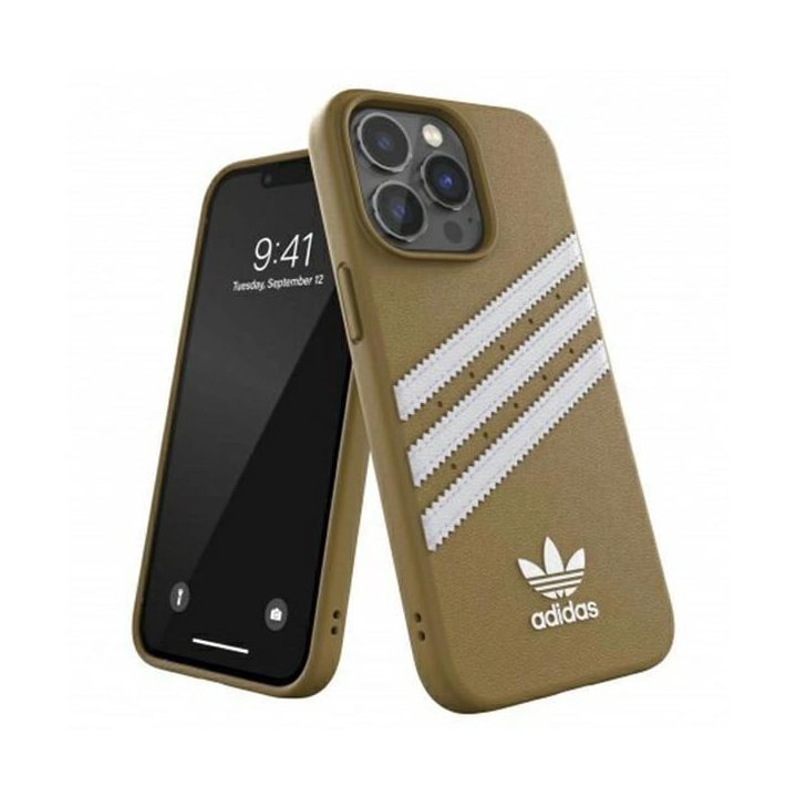 Adidas OR Moulded PU iPhone 13 Pro / 13 6,1 beżowo gold 47806