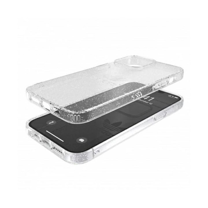 Adidas OR apsauginis iPhone 13 Pro Max 6,7 Clear Case Gliter transparent 47148