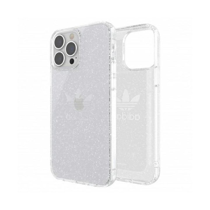 Adidas OR apsauginis iPhone 13 Pro Max 6,7 Clear Case Gliter transparent 47148