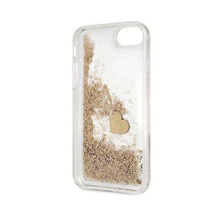 Guess GUOHCI8GLHFLGO iPhone 7/8/SE 2020 /SE 2022 aukso/aukso spalvos deklas su blizgučiais