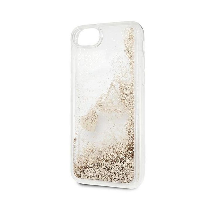 Guess GUOHCI8GLHFLGO iPhone 7/8/SE 2020 /SE 2022 aukso/aukso spalvos deklas su blizgučiais