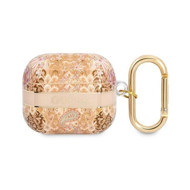 Guess GUA3HHHFLD AirPods 3 dangtelis aukso/aukso spalvos Paisley Strap kolekcija