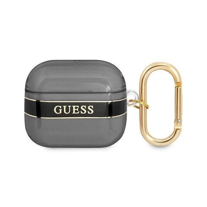 Guess GUA3HHTSK AirPods 3 dangtelis juodas/juodas Dirželių kolekcija