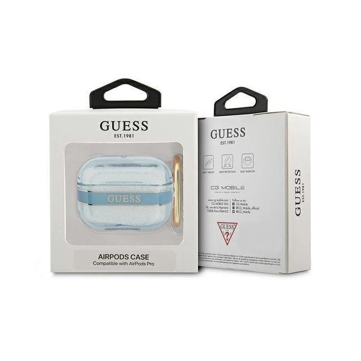 Guess GUAPHHHTSB AirPods Pro dangtelis mėlynas/mėlynas Dirželių kolekcija
