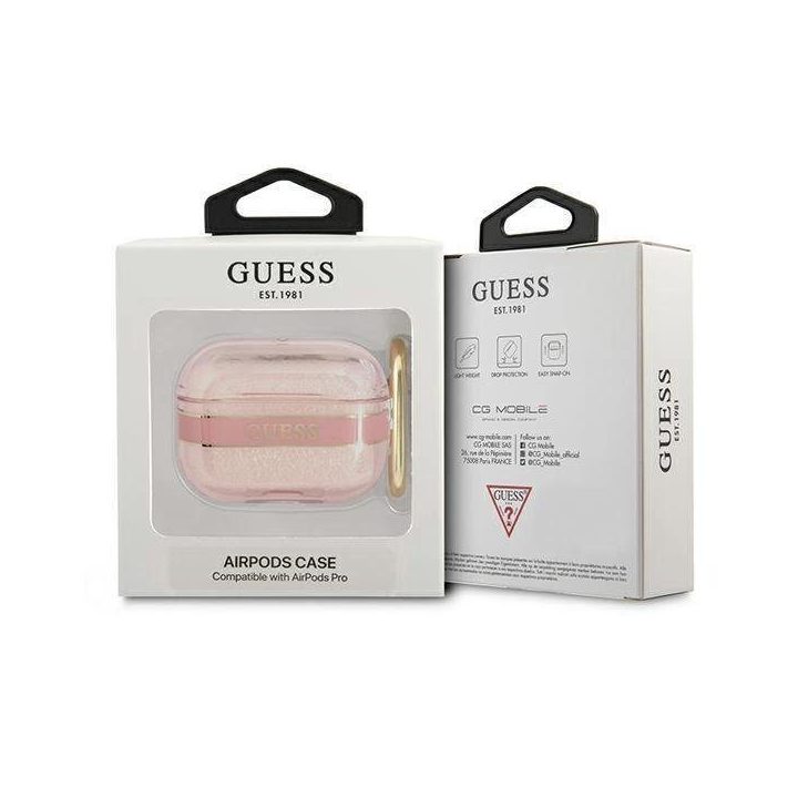 Guess GUAPHHTSP AirPods Pro dangtelis rožinis/rožinis Dirželių kolekcija