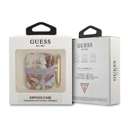 Guess GUA2HHFLU AirPods dangtelis violetinė/violetinė Gėlių dirželių kolekcija