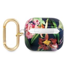 Guess GUA3HHHFLB AirPods 3 dangtelis mėlynas/mėlynas Gėlių dirželio kolekcija