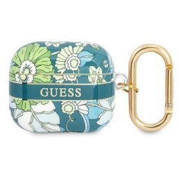 Guess GUA3HHHFLN AirPods 3 dangtelis žalias/žalias Gėlių dirželių kolekcija