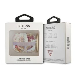 Guess GUA3HHFLU AirPods 3 dangtelis violetinė/violetinė Gėlių dirželių kolekcija