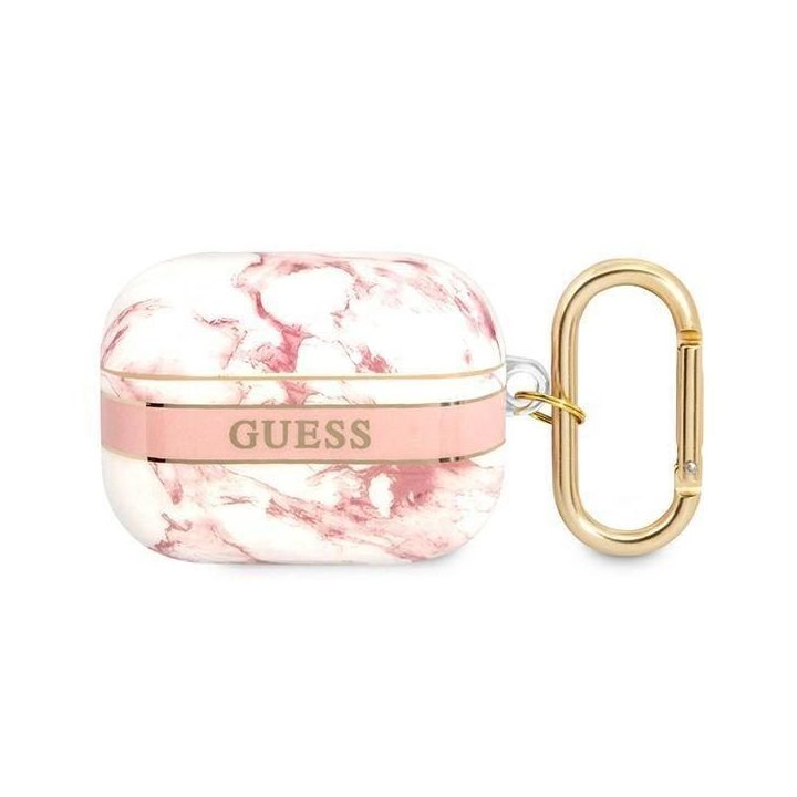 Guess GUAPHCHMAP AirPods Pro dangtelis rožinis/rožinis Marble Strap Collection