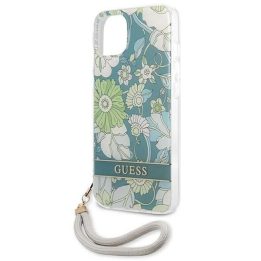 Guess GUHCP13SHFLSN iPhone 13 mini 5,4 , žalias/žalias deklas Gėlių dirželis