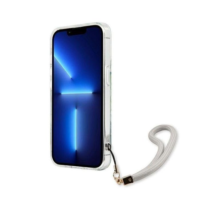 Guess GUHCP13XHFLSN iPhone 13 Pro Max 6,7 , žalias/žalias deklas Gėlių dirželis