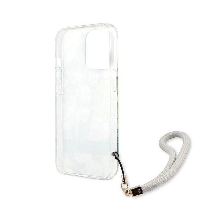 Guess GUHCP13XHFLSN iPhone 13 Pro Max 6,7 , žalias/žalias deklas Gėlių dirželis