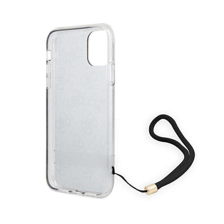 Guess GUOHCN61H4STW iPhone 11 rudos/rudos spalvos deklas 4G Spausdinti dirželį