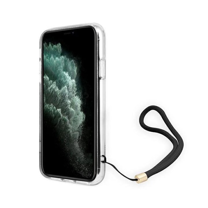 Guess GUOHCN61H4STW iPhone 11 rudos/rudos spalvos deklas 4G Spausdinti dirželį