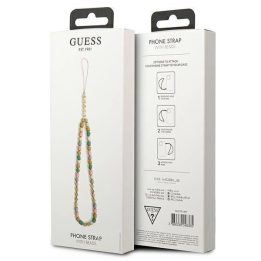 Guess pakabukas GUSTFLWP Telefono dirželis rožinė/rožinė Heishi Beads